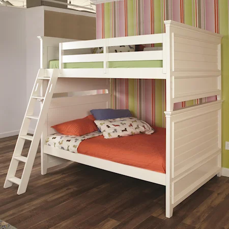 Twin Bunk Bed with Raised Panel Ends